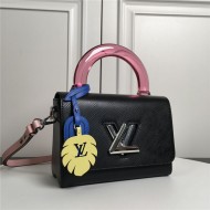 Louis Vuitton TWIST MM Epi Leather M56112 Black High