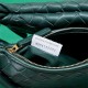 BV Small Gemelli Shoulder bag Emerald green High