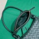 BV Small Gemelli Shoulder bag Emerald green High