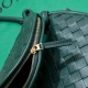 BV Small Gemelli Shoulder bag Emerald green High