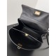 WOMEN'S RODEO MINI HANDBAG smooth calfskin Black Gold-Metal High