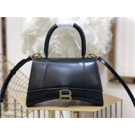 WOMEN'S HOURGLASS XS TOP HANDLE BAG Leather Black High