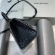 WOMEN'S HOURGLASS SMALL TOP HANDLE BAG Crocodile Black High