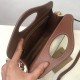 Mini Logo Graphic Canvas and Leather Pocket Bag Tan High