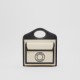 Mini Logo Graphic Canvas and Leather Pocket Bag Black High