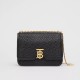 Medium Quilted Monogram Lambskin TB Bag Black High