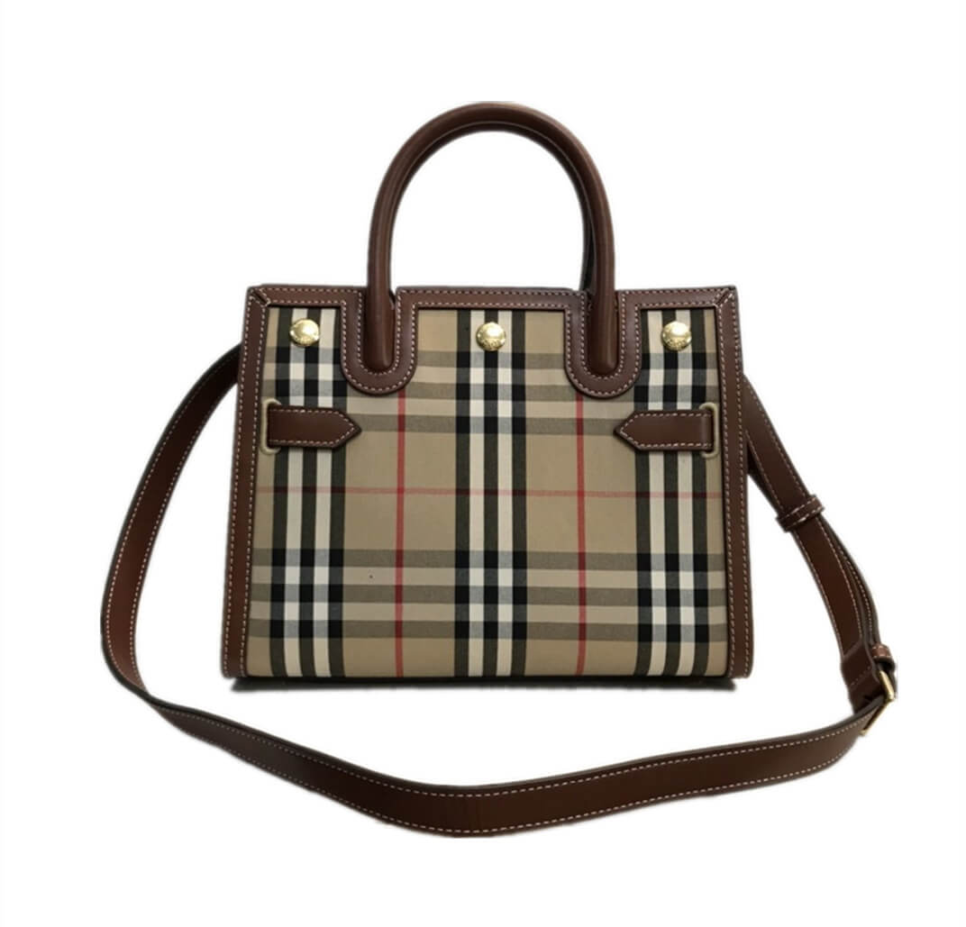 Mini Vintage Check Two-handle Title Bag High