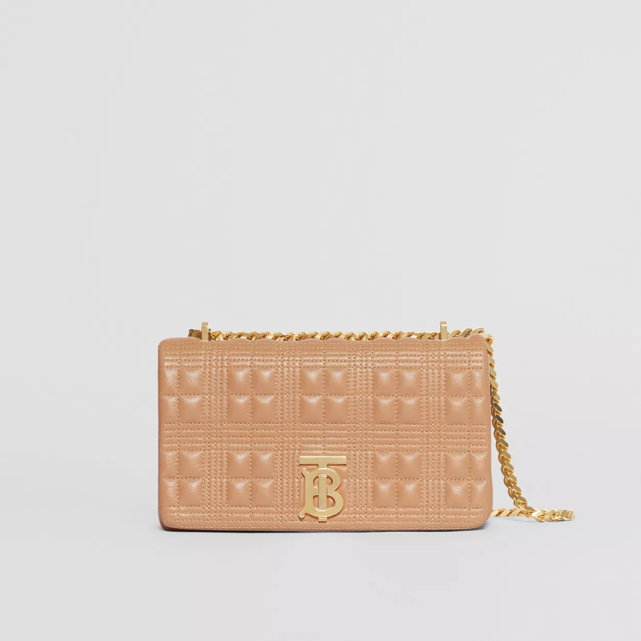 Small Quilted Lambskin Lola Bag Camel High