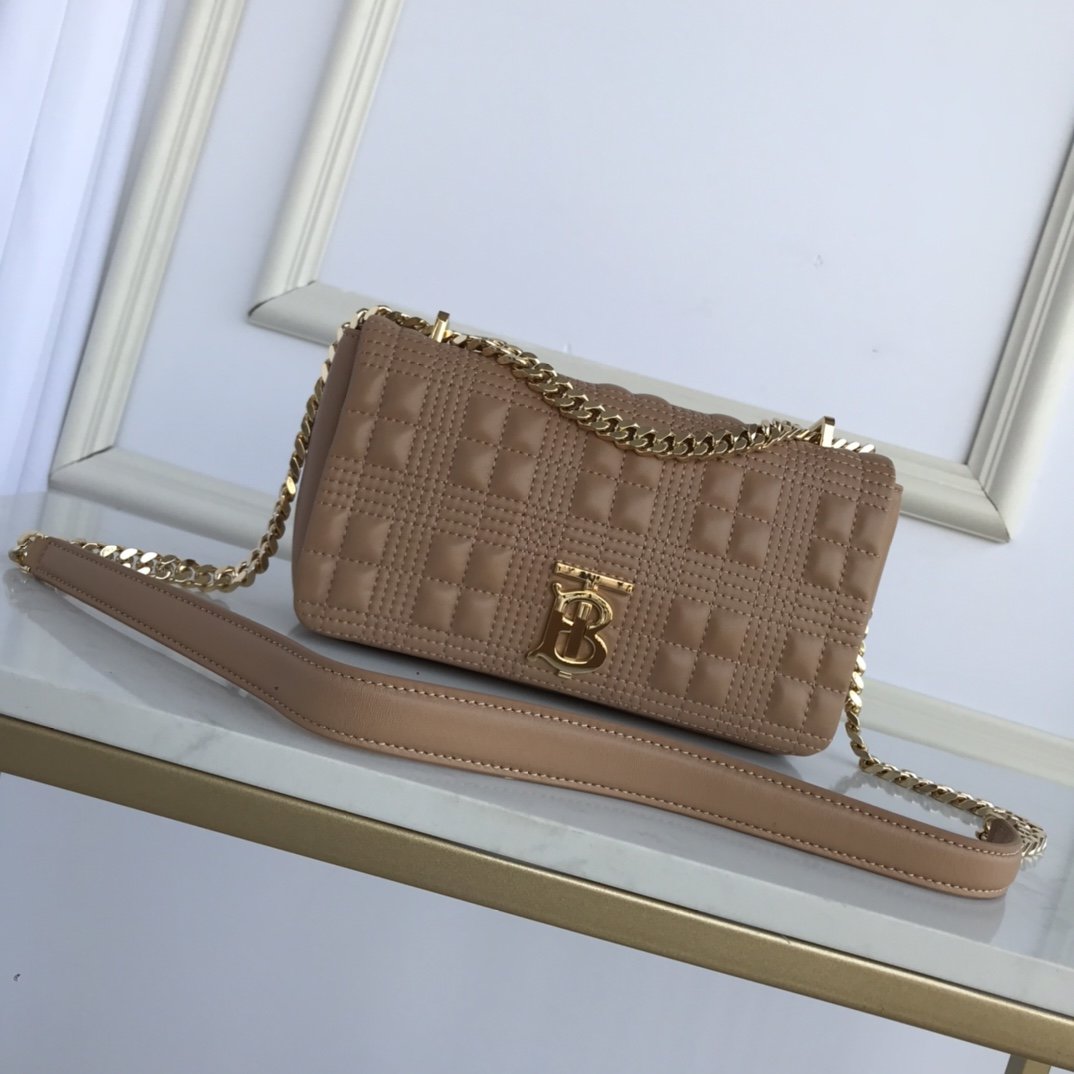 Small Quilted Lambskin Lola Bag Camel High