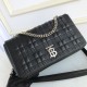 Medium Quilted Lambskin Lola Bag Black High