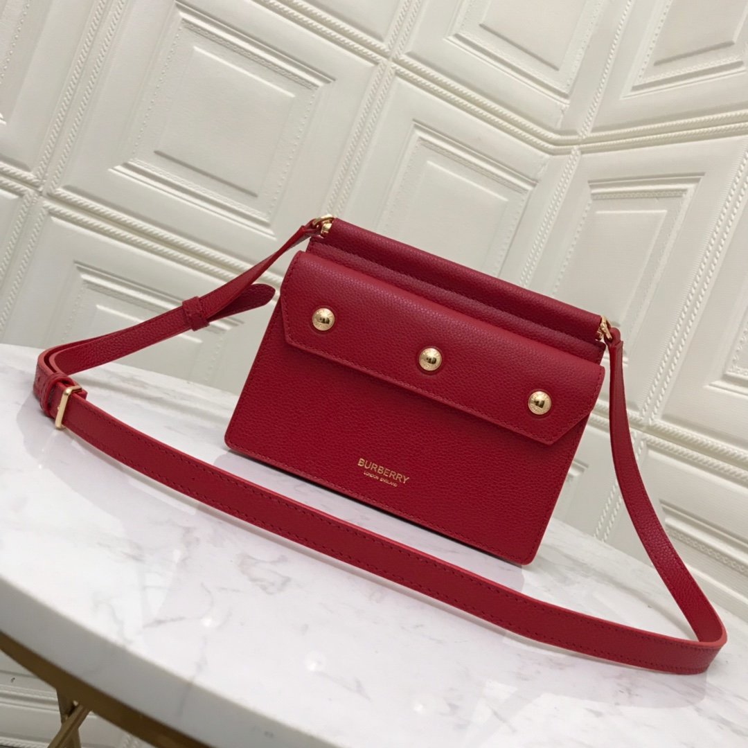 Mini Horseferry Title Bag with Pocket Detail Red High