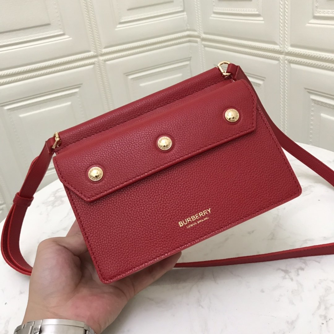 Mini Horseferry Title Bag with Pocket Detail Red High