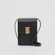 Leather Robin Bag Black Gold-Tone High