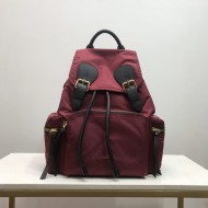 Burberry Rucksack Backpack Burgundy High