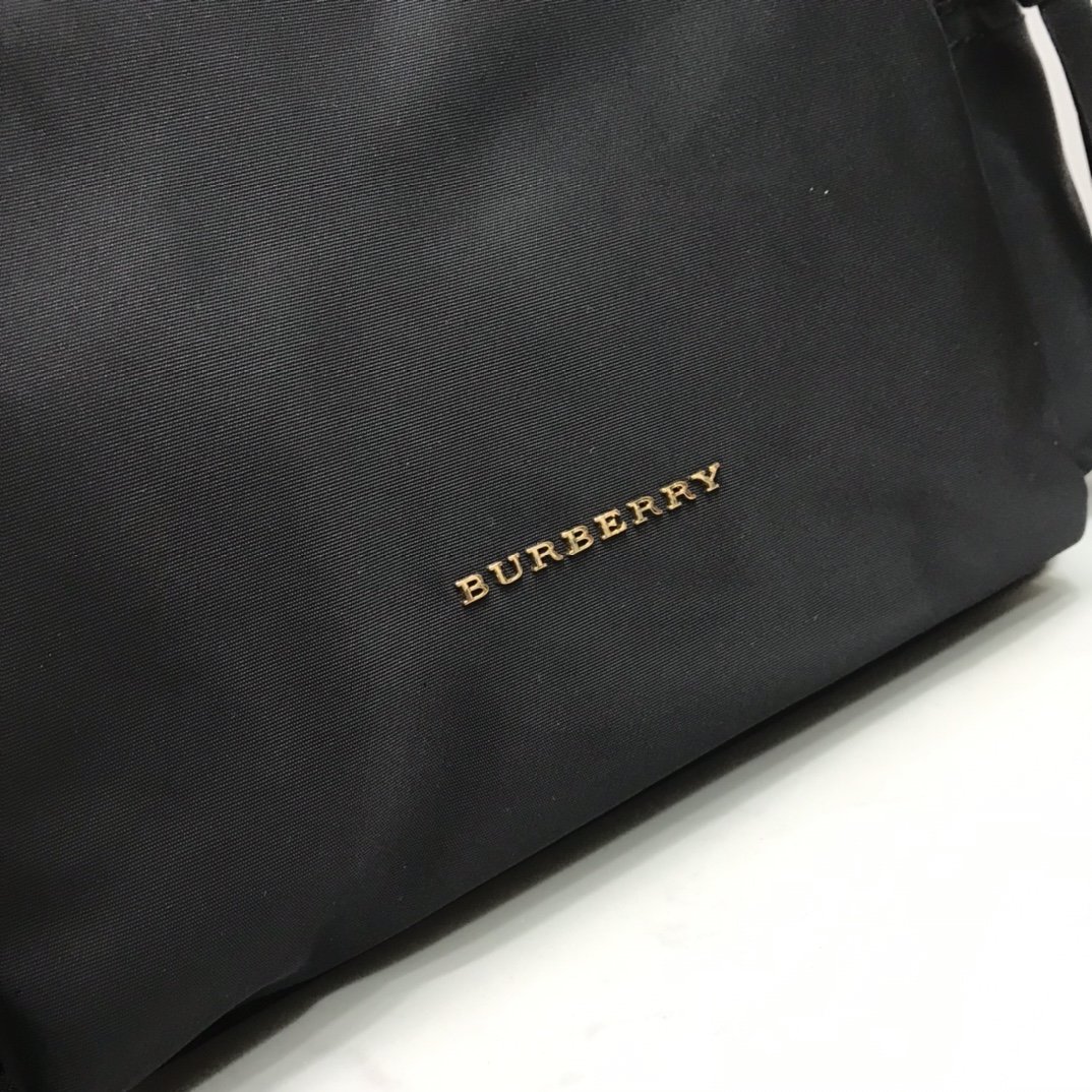 Burberry Rucksack Backpack Black Gold-Tone High