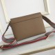 Grainy Leather Note Crossbody Bag Honey High