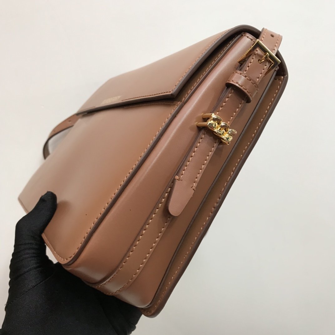 Large Leather Grace Bag Tan High