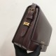 Small Leather Grace Bag Burgundy High