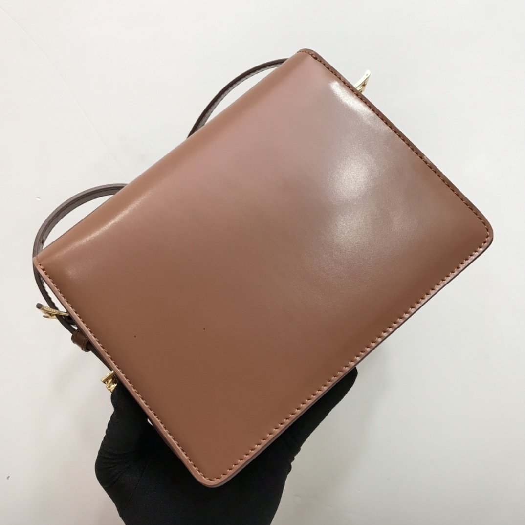 Small Leather Grace Bag Tan High