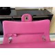 Medium CLASSIC HANDBAG Lambskin Fuchsia Silver Metal A