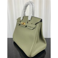 Hermes Birkin 25/30/35cm Bag Togo Leather In Sage Green WAX High