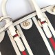 Gucci Mini canvas top handle bag 715771 White/Black High