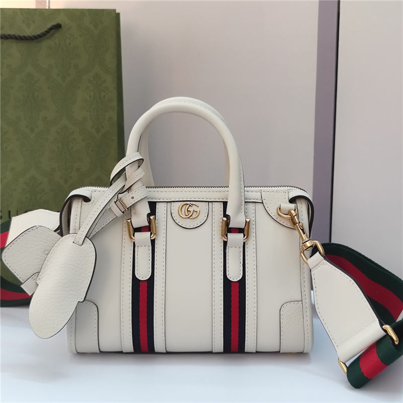 Gucci Mini canvas top handle bag 715771 White High