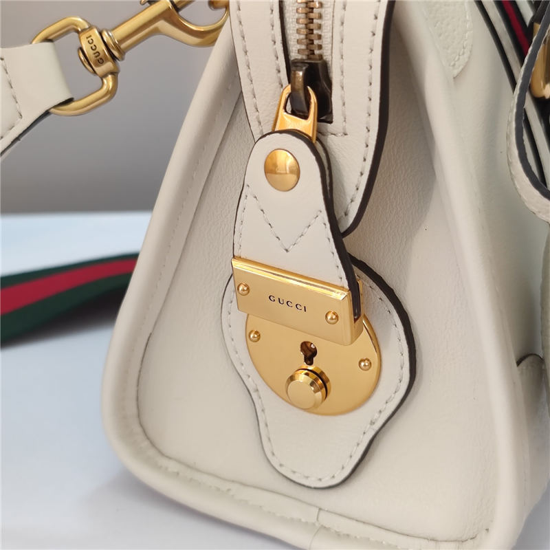 Gucci Mini canvas top handle bag 715771 White High