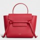 Celine Nano Belt Bag In Red Grained Calfskin High