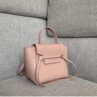 Celine Nano Belt Bag In Vintage Pink Grained Calfskin High