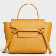 Celine Nano Belt Bag In Ocre Grained Calfskin High