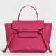 Celine Nano Belt Bag In Raspberry Grained Calfskin High