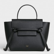 Celine Nano Belt Bag In Black Grained Calfskin High