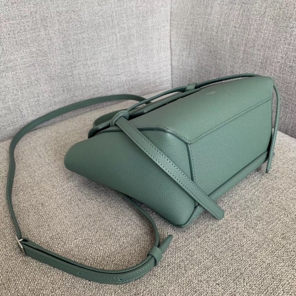 Celine Nano Belt Bag In Celadon Grained Calfskin High