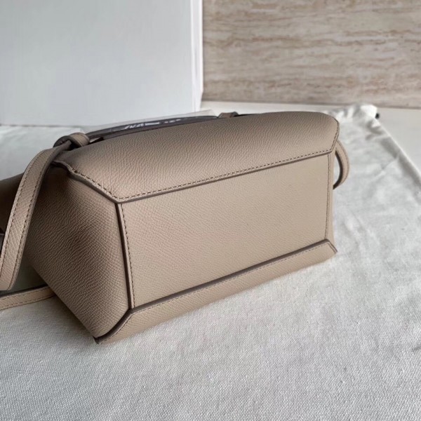 Celine Nano Belt Bag In Light Taupe Grained Calfskin High