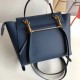 Celine Micro Belt Bag In Abyss Blue Grained Calfskin High