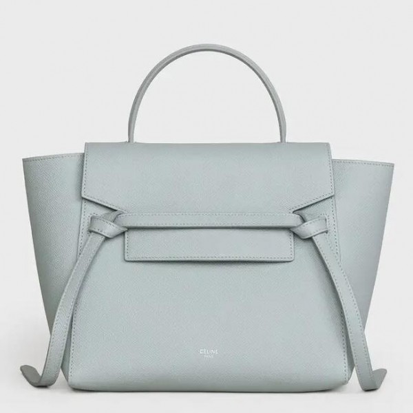 Celine Micro Belt Bag In Mineral Grained Calfskin High