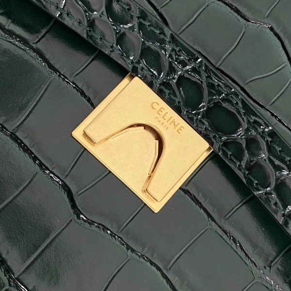 Celine Micro Belt Bag In Amazone Crocodile Embossed Calfskin High