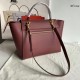 Celine Mini Belt Bag In Bordeaux Grained Calfskin High