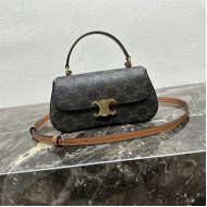 CELINE LOLA TEEN IN TRIOMPHE CANVAS AND CALFSKIN High