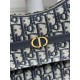 30 Montaigne Mini Hobo Shoulder Bag Dior Oblique Jacquard Blue High