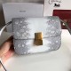 Celine Medium Classic Box Bag In Natural Lizard Leather High