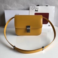 Celine Medium Classic Box Bag In Icre Box Calfskin High