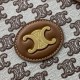 Celine Horizontal Cabas Bag With Brown Triomphe Embroidery High