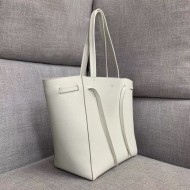 Celine Cabas Phantom Small Bag In White Calfskin High