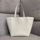 Celine Cabas Phantom Small Bag In White Calfskin High