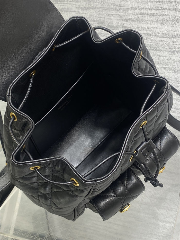 Dior CARO BACKPACK MEDIUM Macrocannage Lambskin High