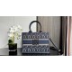 MEDIUM Dior BOOK TOTE Miss Dior Allover Embroidery Denim High