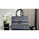 MEDIUM Dior BOOK TOTE Miss Dior Allover Embroidery Denim High