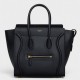 Celine Micro Luggage Bag In Black Smooth Calfskin High